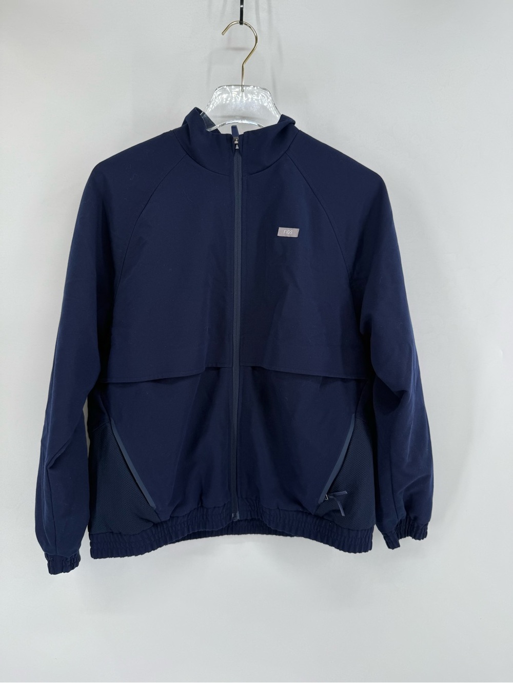 FIGS Bellery Scrub Jacket Navy Blue Full Zip Technical Collection Women medium